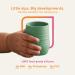 Silicone Baby Cup for Infant & Toddler - 2oz Non-Slip Training Cup - Glacier Green - Ages 4+ Months - Easy Grip for Self Feeding - Buy Online on GoSupps.com
