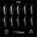 Alexnailart 500 Pcs French Acrylic Fake Nails Complete Cover Artificial Fingernails Set in 10 Sizes & 3 Colors with Box - Buy Online on GoSupps.com