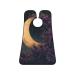 moon pattern Print Beard Bib Apron Non-Stick Beard Men's Hair Catcher for Shaving Gifts for Men. One Size Black5