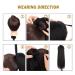 24 Long Yaki Straight Ponytail Extension | Synthetic Wrap Around Magic Paste | Clip-In Kinky Straight Hair for Women - Natural Black - Buy Online on GoSupps.com