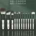 12-Piece Green Glass Makeup Brush Set | Complete Loose Powder & Eyeshadow Brushes for Flawless Makeup Application - International Shipping Available - Buy Online on GoSupps.com