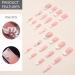 PLCPDM False s Flower Full Cover Tips French White Tip Stick On Rhinestones Press On for Women 1 set 1 box - Buy Online on GoSupps.com