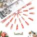 Vatocu Christmas Snowflakes Glitter False Nails - Long Xmas Press On Nails for Women and Girls (24pcs) - Buy Online on GoSupps.com