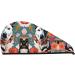 Cattle Dog Florals Coral Velvet Dry Hair Cap | Unisex Wet Towel Wrap for Bathing Pool Parties and Beach Perfect Home Accessory - Buy Online on GoSupps.com