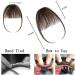 Clip in Bangs Hair Extensions Front Bangs Extensions Hair Clip on Bangs Thin Hair Bangs Clip in Hairpieces for Women (Dark Brown) - Buy Online on GoSupps.com