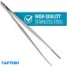 AFTREN High Precision Straight Tweezers - Stainless Steel Serrated Tweezers for Doctors | 7.5 Laboratory Tool - International Shipping Available - Buy Online on GoSupps.com