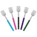 Sinloon 5-pack telescopic back scratch manual back scratch portable extendable back scratch made of metal back massage device made of stainless steel with rubber racks (stolen silver)
