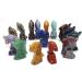 TRUSTTWO 5PCS/Set Surf Dolphin Statue Natural Stone Ornament Healing Crystal Reiki Animal Figurine Hand Carved Gemstone Home Decoration The Ocean Jasper - Buy Online on GoSupps.com