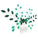 WOFASHPURET Wedding Headpiece Hair Accessories for Bride Hair Accessories for Girls Girl Hair Accessories Decorative Hair Combs Headpiece for Bride Hair Rhinestones Simple Miss Crystal Emerald
