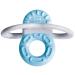 Mam Bite & Relax Phase 1 Mini bite ring toothing aid especially for the front teeth extra smaller and light biting ring for babies from 2+ months blue phase 1 1 piece of light blue