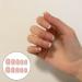 24 Pcs French False Nails Short Square Press on Nails Full Cover False Nails Nude Reusable Semi-Transparent Nails for Women and Girls Nail Art Accessories - Buy Online on GoSupps.com