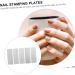 minkissy 5 Sheets Nail Stamp Board Metal Nail Plate Nail Art Plates Nail Stencils Nail Stencil Plates Nail Polish Stamping Kit Metal Stamps Gel Stainless Steel European and American - Buy Online on GoSupps.com