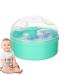 Pouppouste en bassin pour tout-petit - Kit de bouff e de poudre de corps doux pour les soins pour b b s | Applicateur de poudre en vrac rechargeable pour le bain routine cutan e infantile bouff e l Green