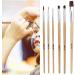 6PCS Face & Body Paint Brush Set | Wooden Handle Makeup Brushes for Halloween & Masquerade | Eulenspiegel Quality - Buy Online on GoSupps.com