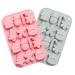 Alipis 2pcs Baking Mold Chocolate Mold Resin Mold Candy Making Mold Silicone Molds Cake Mold Christmas 3D