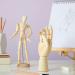 Wooden Hand Model & Posable Mannequin Set for Drawing | Adjustable Art Supplies (2-Piece) - Buy Online on GoSupps.com