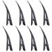 8-Pack Metal Duck Beak Hair Clips for Women & Girls - Slide-Resistant Teeth Design Perfect for DIY Hair Styling - 13cm - Buy Online on GoSupps.com
