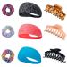 Aplustore Head bands 3pcs for Women  Hair Clips 3pcs for Heavy Hair and Hair Ties 3pcs