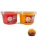 Apexy Bursting Popping Boba Pearls, with Real Natural Juice, 2.1 LB Cups, Great For Drink & Dessert Topping, Ideal Party Kit, Variety Pack of 2 (Strawberry, Passion Fruit) Strawberry,Passionfruit