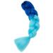 Buy Gairyan Jumbo Braids Extensions - 60cm Ombre Synthetic Braiding Hair (Sapphire & Sky Blue) - 100g for Box Crochet Braids | International Shipping Available - Buy Online on GoSupps.com