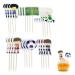 MAXIAOHANing 24 Pack Soccer Birthday Decorations Boy Cake Topper Picks Easy to Use Picks for Baby Shower Birthday Party Cake Decorations Supplies