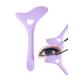 DogieLyn Silicone Winged Tip Reusable Smoky Eyeshadow Applicators Plate Cat Shape Eye liner Shadow Guide Template Multifunctional Lazy Quick Makeup Tool Eyebrow Pencil Eyeliner Stencils Purple