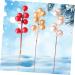 DECHOUS 40 Pcs Christmas Fruit Winter Christmas Tree Decorations Berry Stems Christmas Red Berries Branches Home Decor Christmas Tree Fake Berry Red Fruit Skewers Household Foam Goldenx2pcs 17x3cmx2pcs - Buy Online on GoSupps.com