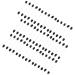 DOITOOL 100pcs Eye Shadow Stick Eyeshadow Eyebrow Applicators Girl Makeup Tools Eye Patch Woman Double Head 7.5x0.5cm Black