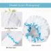 G2PLUS 2PCS Large Shower Cap for Long Hair - 32CM Clear Reusable Elastic Bath Cap for Women and Girls - Ideal for Spa and Home Use - Buy Online on GoSupps.com