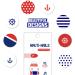 Nautical Themed Cruise Nail Strips - Fun Fingernail Polish Decorations - Buy Online on GoSupps.com