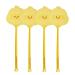 BAMFY 4 Pcs Fly Swatters Durable and Thickened Plastic Manual Fly Killer Heavy Duty with Long Handle Fly Swatters for Indoor Outdoor Mosquitoes Bees Flies Yellow