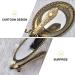 FRCOLOR Vintage Brass Mirror Folding Double-Sided Mirror Handheld Makeup Mirror Metal Cosmetic Mirror for Women Girls - Buy Online on GoSupps.com