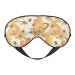 Groovy Floral Sleep Mask Adjustable Double -Sided Eye Mask Soft Sleeping Eye Covers for Sleeping Perfect Shading Reduce Eye Edema