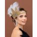 IYOU 1920 Flapper Headpiece Gold Feather Gatsby Headband Vintage Rhinestone Prom Costume Wedding Hair Accessories for Women - Buy Online on GoSupps.com