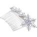 Beaupretty Wedding Hair Comb Pearl Vintage Bridal Hair Side Comb Snowflake Rhinestone Flower Hair Accessories Pieces for Women(Silver) - Buy Online on GoSupps.com