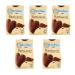 CAIYA 5 Pack White Cookie Mill with Cocoa and Chocolate Palm Oil Free Tasteful Breakfast 350g 5 Packs