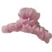 Korean Style Hair Claw Crossing Teeth Spring Design Pleated Mesh Yarn Decor Large Hair Clip Hair Accessories Big Hair Clip Pink