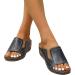 Aniywn Summer Women Sandals - Lightweight Flat Open Toe Thong, Dark Blue, Size 8 - Buy Online on GoSupps.com