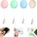 Phone Screen Cleaner Screen and Eyeglass Brush 2024 New Phone Screen Cleaner Mobile Phone Screen Wipe Creative Phone Screen Wipe Pendant Keychain (4pcs)