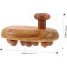 Buy Magiclulu Sandalwood Meridian Brush & Gua Sha with 12 Pearls - Soft Bristle Thigh Massager & Wooden Body Scrubber | Enhance Femininity & Relaxation - Buy Online on GoSupps.com