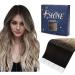 FSHINE 55CM adhesive tape in hair extensions darkest brown fading to ashblond and platinum blonde double -sided adhesive tape in hair extensions real hair 50 grams #2/16/60 2.tape #2/16/60 55cm