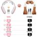 Electric Pulse Cordless Neck Massager with Heat - 3 Modes, 15 Levels - Pain Relief & Relaxation at Home, Office, Travel - Pink - Buy Online on GoSupps.com