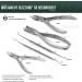 Blizzard Podology Instruments Set - 5-Piece Nail Care Kit for Hard & Ingrown Nails - German Made Medical Tools - Buy Online on GoSupps.com