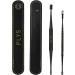 Spiral Ear Wax Remover Set - Metal 3PCS Ear Cleaner Kit - Double Ended Scraper - Black - Buy Online on GoSupps.com