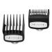 YINKE Clipper Guards Premium for Wahl Clippers Trimmers with Metal Clip - 2 Cutting Lengths is 1/8”and 3/8”(3 and10mm) Fits All Full Size Wahl Clippers (pack of 2) (Black)