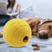 Mekeet Dog Ball Snackball - Non-Toxic Rubber IQ Training Treat Toy for Dogs - Yellow - Buy Online on GoSupps.com