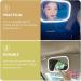 BESPORTBLE Vanity Mirror Visor Led Cosmetic Mirror Car Visor Cosmetic Mirror Luces Led Car Mirror Visor Light up Mirror Led Mirror Car Sun Visor for Car Leds Makeup Mirror White Automatic Abs White 20.1X16cm - Buy Online on GoSupps.com