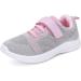 Nerteo Toddler/Little Kid Running/Walking Sports Sneakers - Light Grey/Pink - Size 5 - Buy Online on GoSupps.com