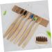 FRCOLOR 6pcs Wooden Toothbrush Set - Soft Bristles Travel-Friendly Pack - Buy Online on GoSupps.com