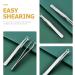Minkissy Universal Nose Hair Cutter & Eyebrow Tweezers - Stainless Steel Round Head Leather Cover - Perfect Trimmer for Men & Women - Black - Buy Online on GoSupps.com